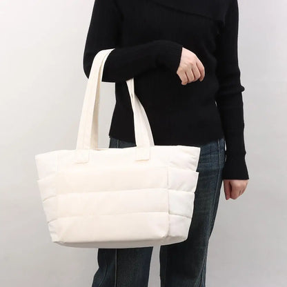 Carmelle | Women's Quilted Puffer Lightweight Tote Bag