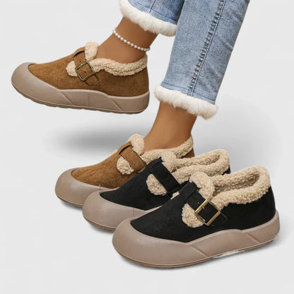 Antoniyssa | Women's Orthopedic Buckle Slip On Winter Ankle Boots