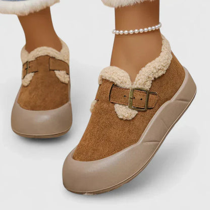 Antoniyssa | Women's Orthopedic Buckle Slip On Winter Ankle Boots