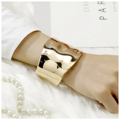 Rayna | Women's Asymmetric Wide Cuff Statement Bangle