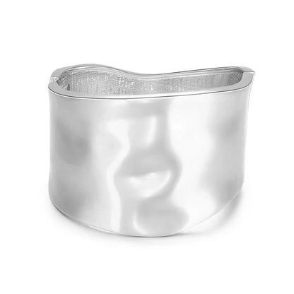 Rayna | Women's Asymmetric Wide Cuff Statement Bangle
