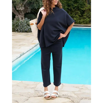 Mariella | Women's Batwing Sleeve Top and Wide Leg Pants Lounge Set