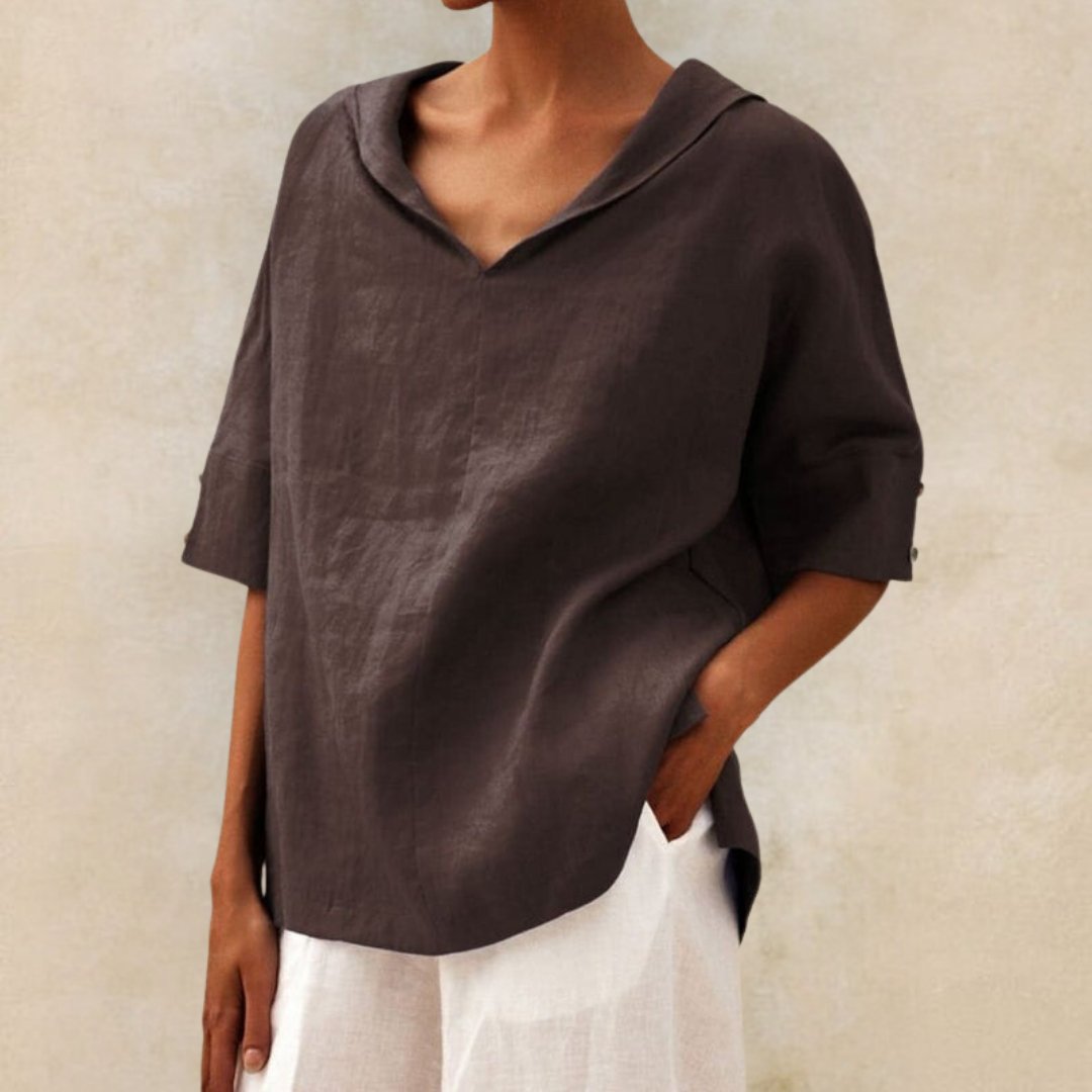 Pearl™ | Effortless V-Neck Blouse