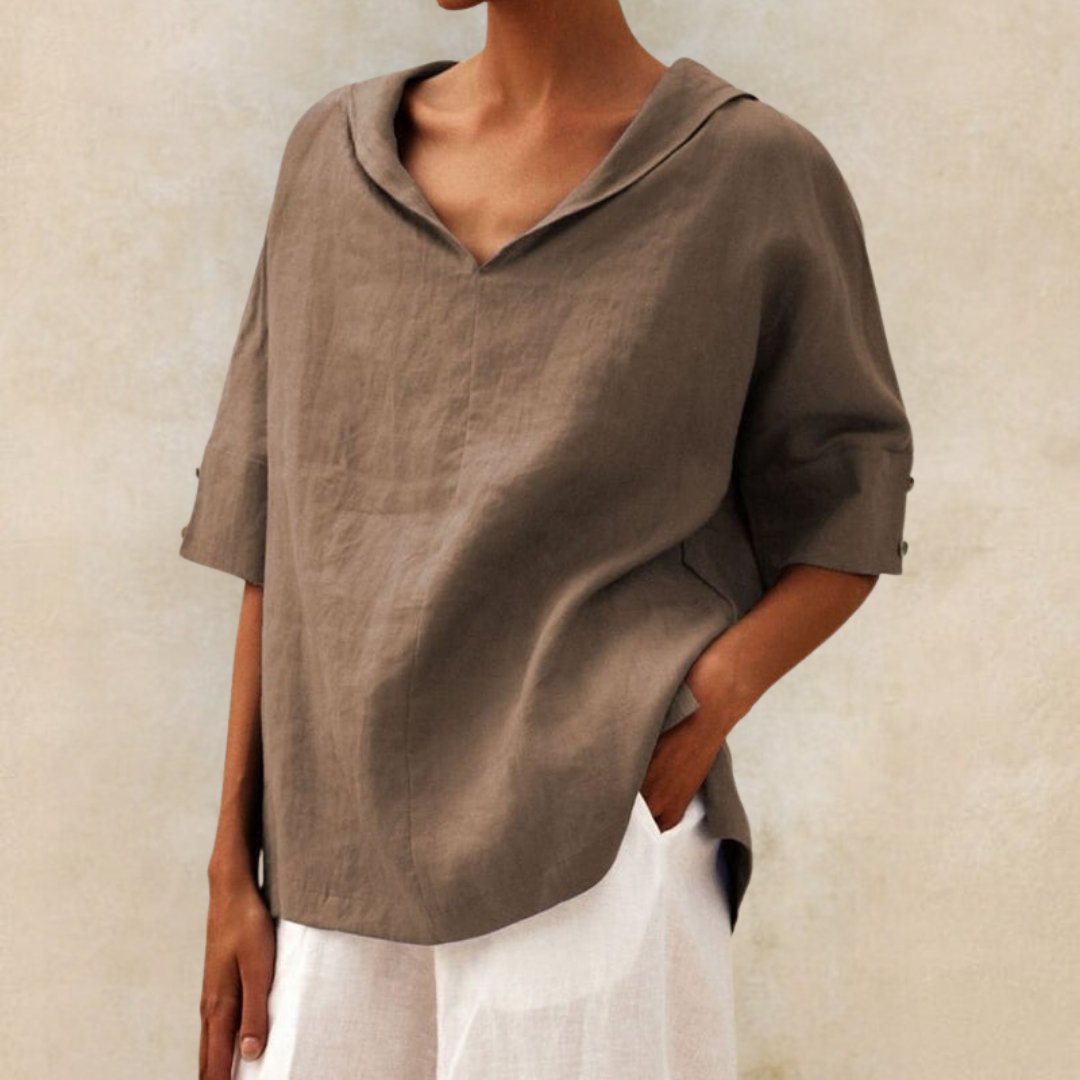 Pearl™ | Effortless V-Neck Blouse