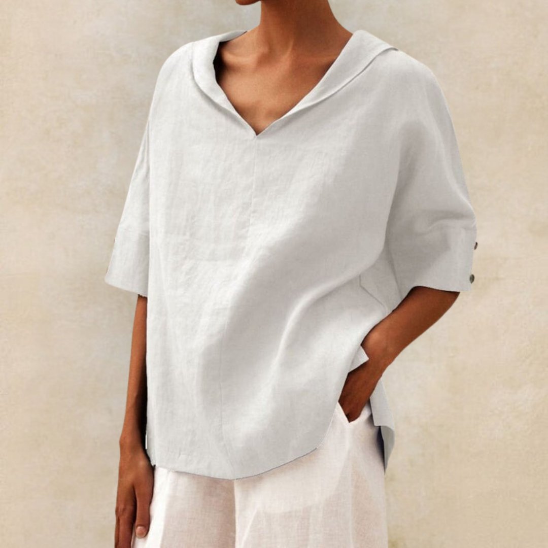 Pearl™ | Effortless V-Neck Blouse