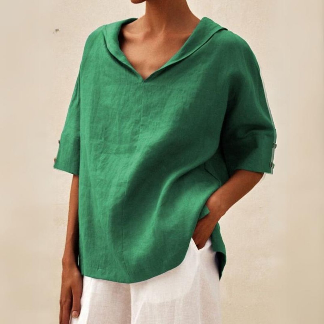 Pearl™ | Effortless V-Neck Blouse