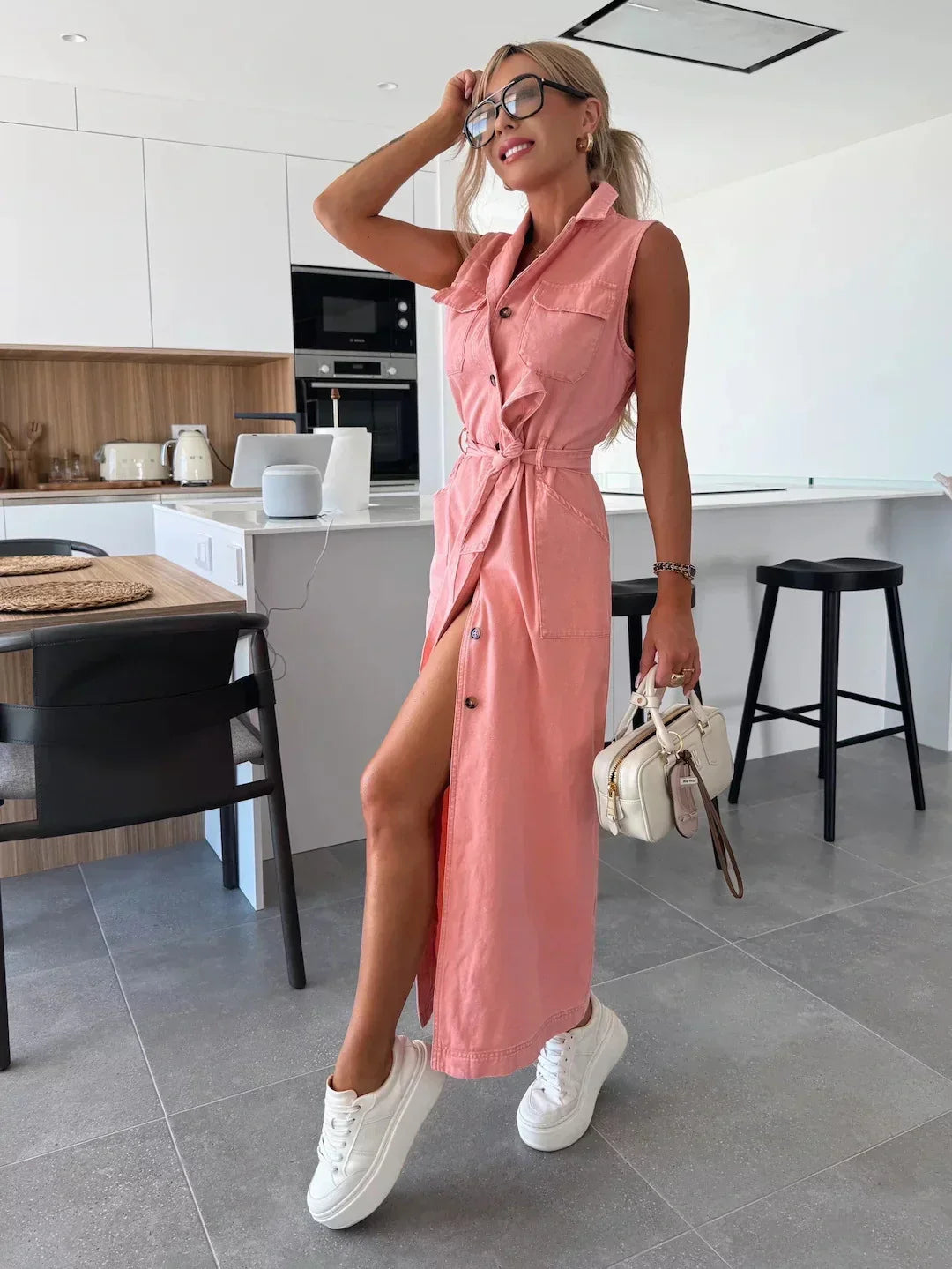 Isabelle | Maxi Denim Jurk