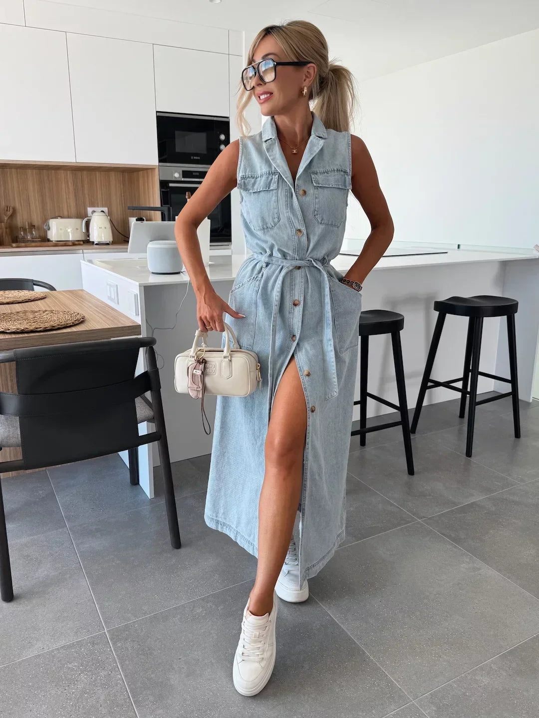 Isabelle | Maxi Denim Jurk