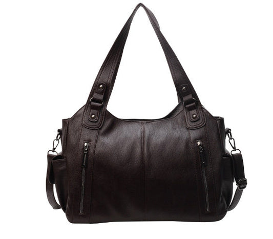 Noemie | Women's Faux Leather Large Shoulder Tote Bag