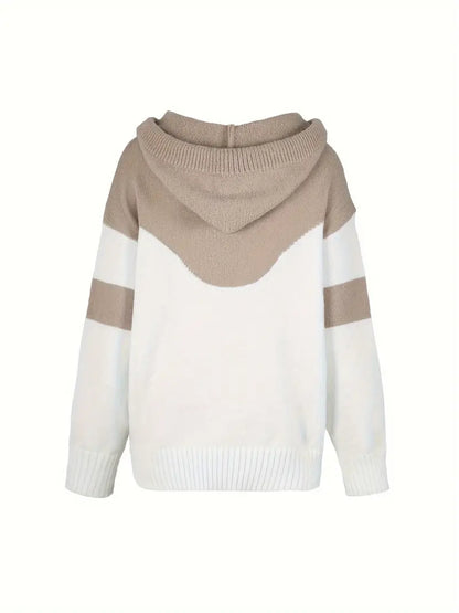 Ríona | Women's Colour Block Pullover Hoodie with Pocket
