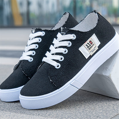 Anna | Women's Canvas Low Top Lace Up Sneakers