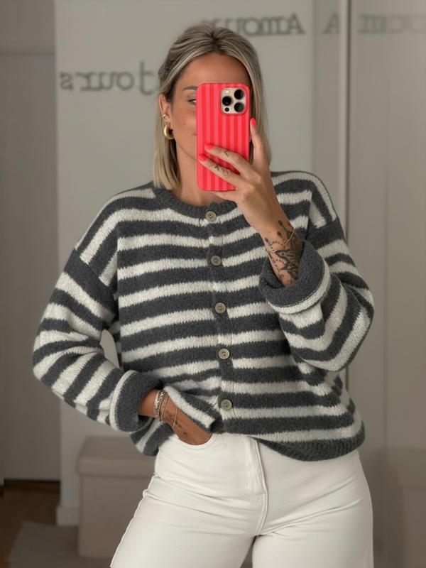 MARGOT™ - Women Vintage Striped Knit Cardigan for All Seasons