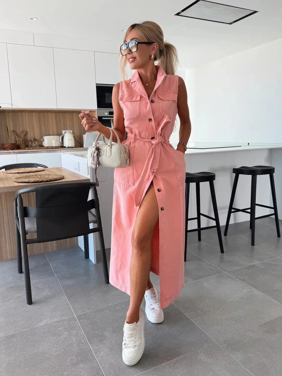 Isabelle | Maxi Denim Jurk