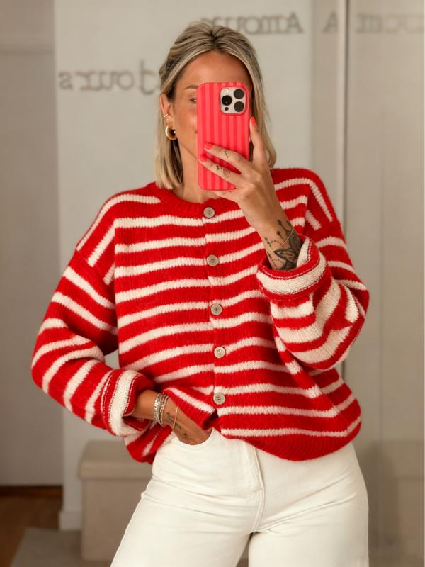 MARGOT™ - Women Vintage Striped Knit Cardigan for All Seasons
