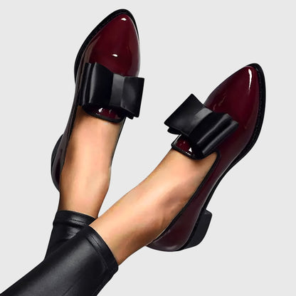 Anya | Women's Orthopedic Bow Pointed Toe Loafers