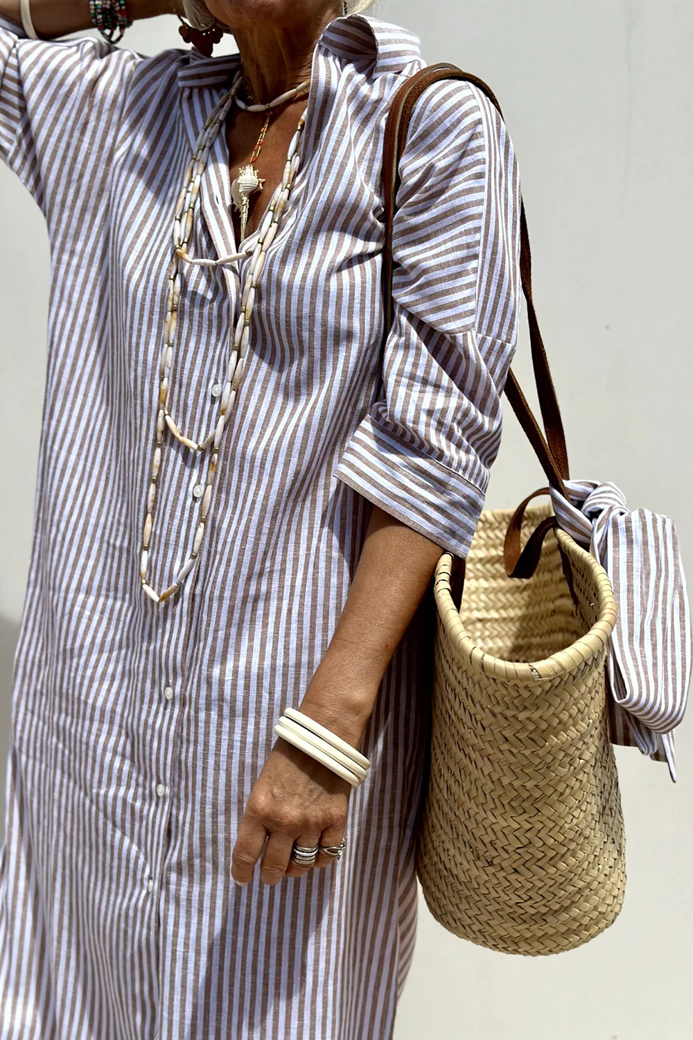 NIYARA | Vestido rayado de temporada