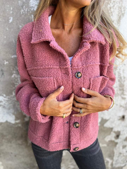 Zoe | Women's Button Up Jacket with Pockets