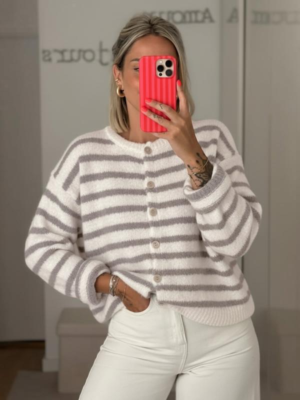 MARGOT™ - Women Vintage Striped Knit Cardigan for All Seasons