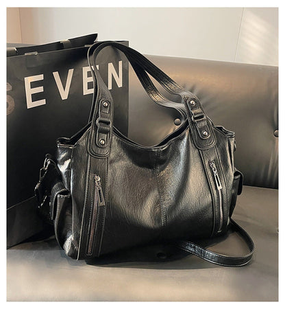 Noemie | Women's Faux Leather Large Shoulder Tote Bag