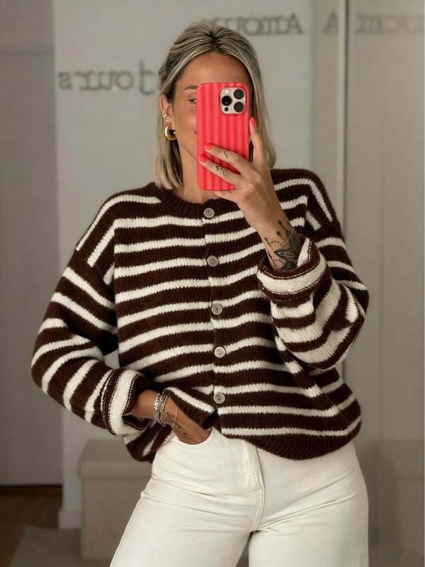MARGOT™ - Women Vintage Striped Knit Cardigan for All Seasons