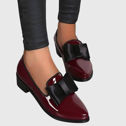Anya | Women's Orthopedic Bow Pointed Toe Loafers
