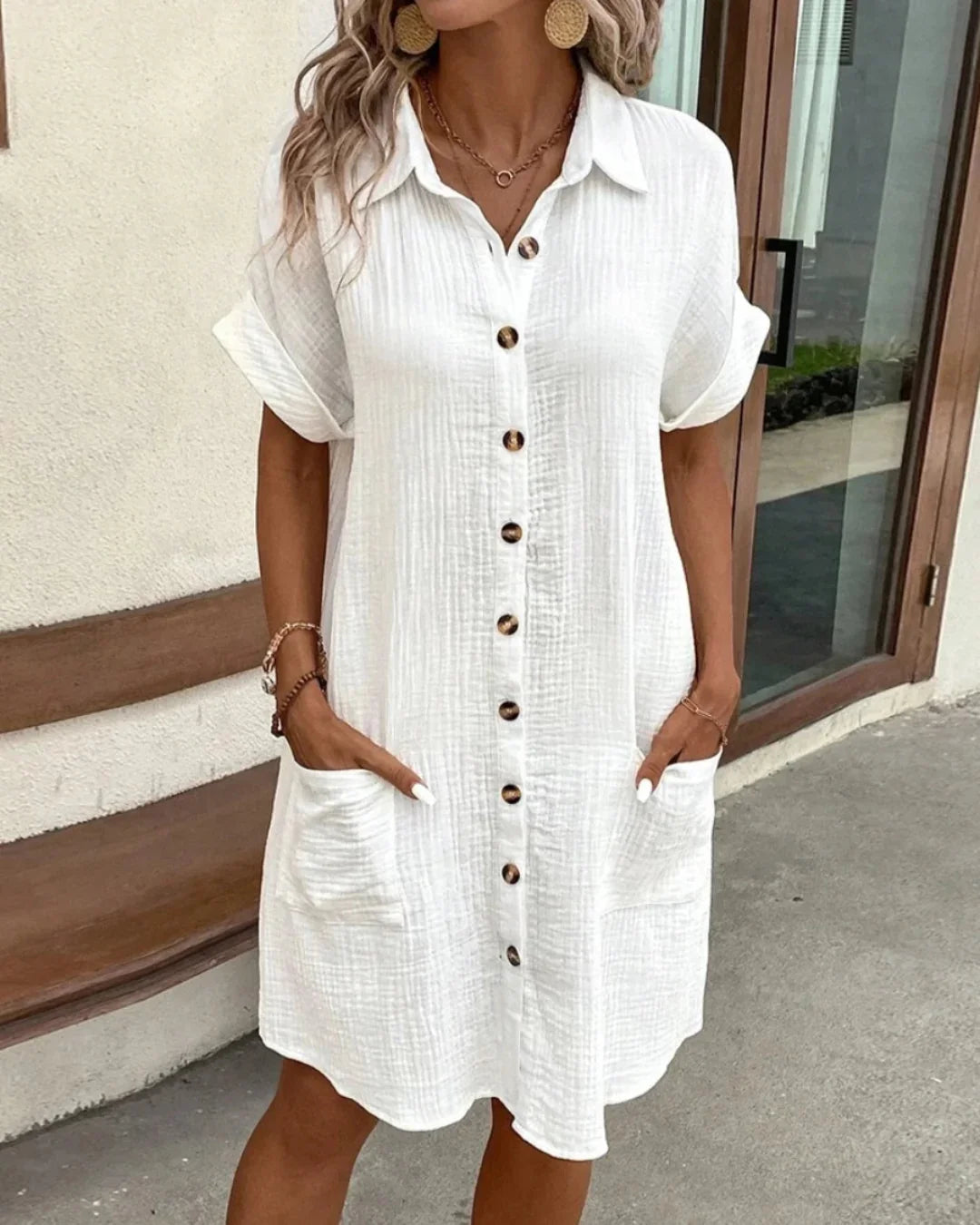 ÉLOISE™ | Elegant V-Neck Dress