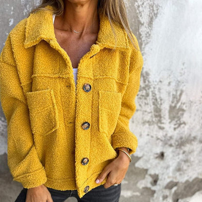 Zoe | Women's Button Up Jacket with Pockets
