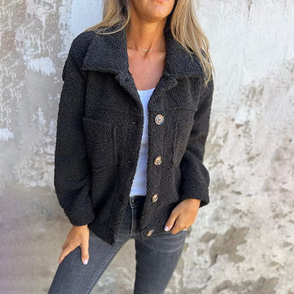 Zoe | Women's Button Up Jacket with Pockets